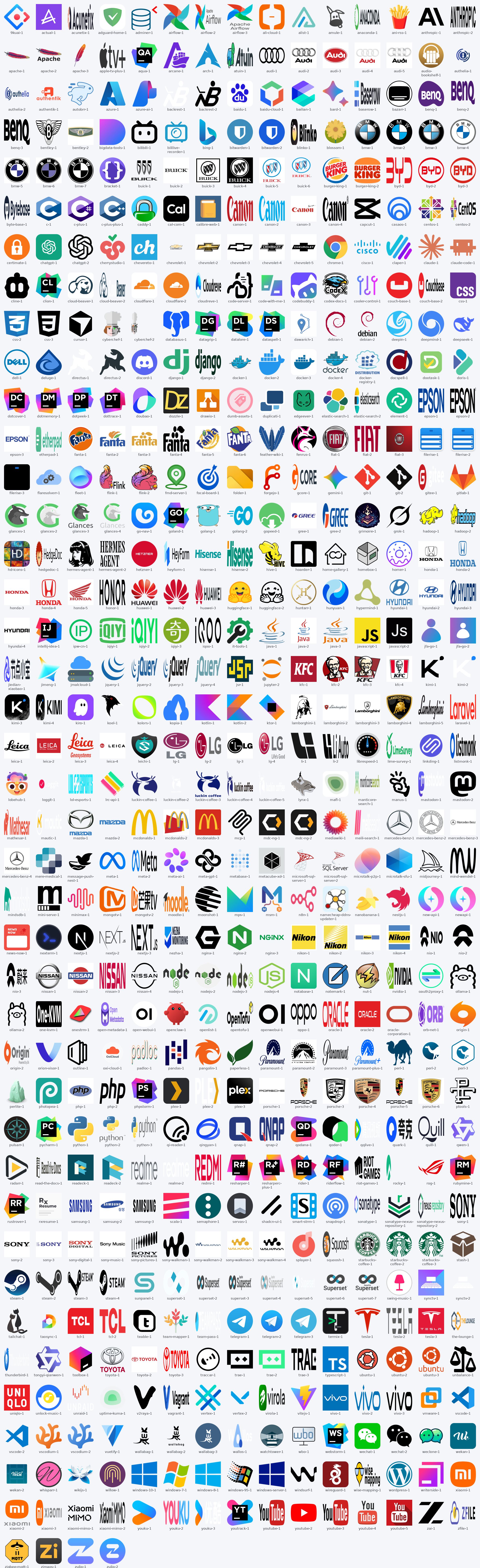 SVG 矢量图标预览